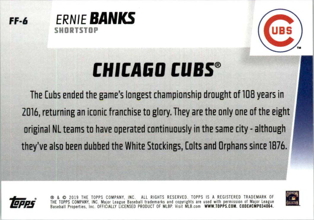 2019 Topps Franchise Feats #FF6 Ernie Banks