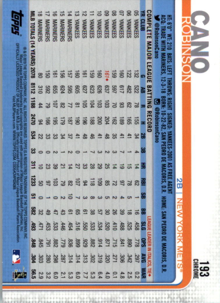 2019 Topps Chrome Baseball Card Pick - Picture 384 of 400