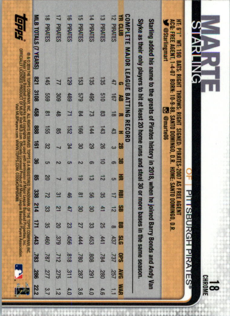 2019 Topps Chrome Baseball Card Pick - Picture 37 of 400