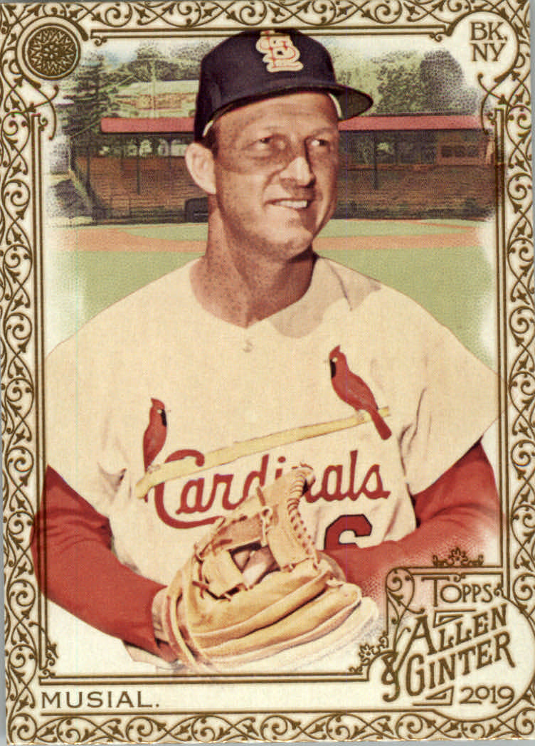 2019 Topps Allen and Ginter Gold Border #64 Stan Musial