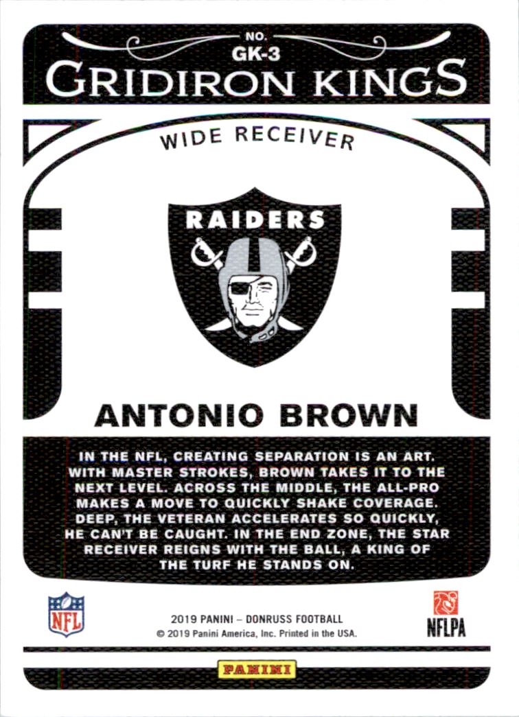 2019 Donruss Gridiron Kings #3 Antonio Brown