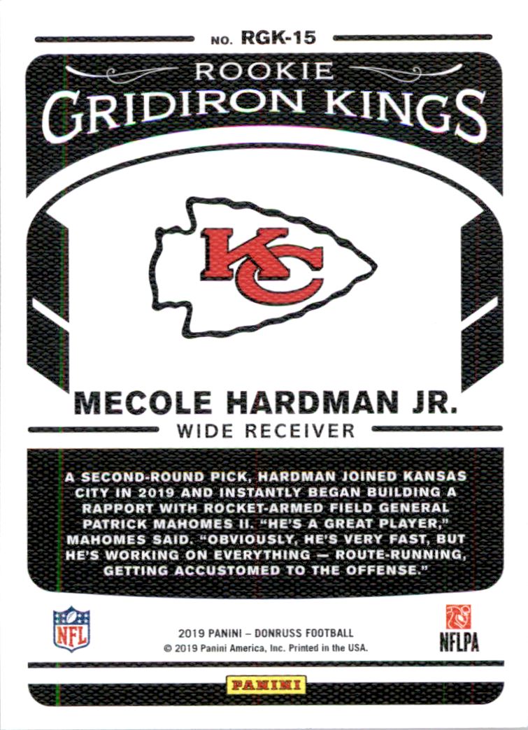 2019 Donruss Rookie Gridiron Kings #15 Mecole Hardman Jr.