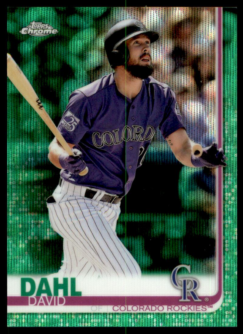 2019 Topps Chrome Green Wave Refractors #91 David Dahl