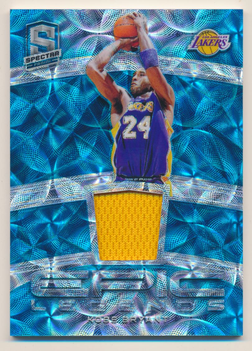 2018-19 Panini Spectra Epic Legends Memorabilia Neon Blue #17 Kobe Bryant -  NM-MT