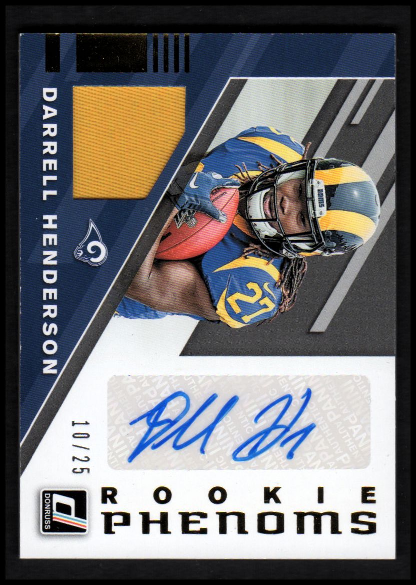 2019 Donruss Rookie Phenoms Jersey Darrell Henderson LA Rams