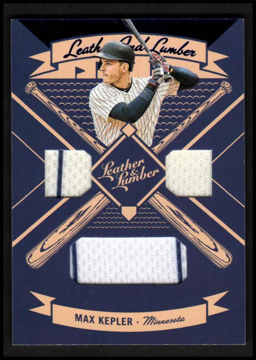 2019 Panini Leather and Lumber Leather and Lumber Triple Jersey Relics #16 Max Kepler