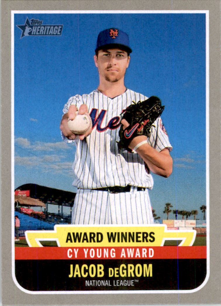 2019 Topps Heritage Award Winners #AW4 Jacob deGrom