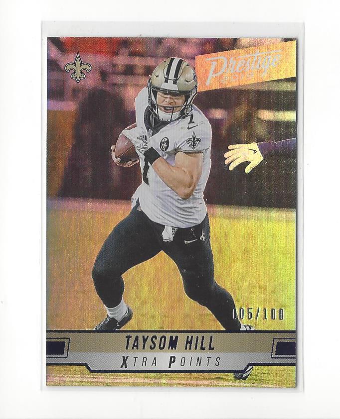 TAYSOM HILL ROOKIE CARD New Orleans Saints Football RC Panini Unparalleled  LE!