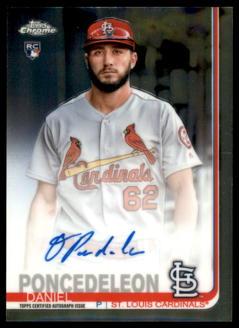 2019 Topps Chrome Rookie Autographs #RADP Daniel Poncedeleon