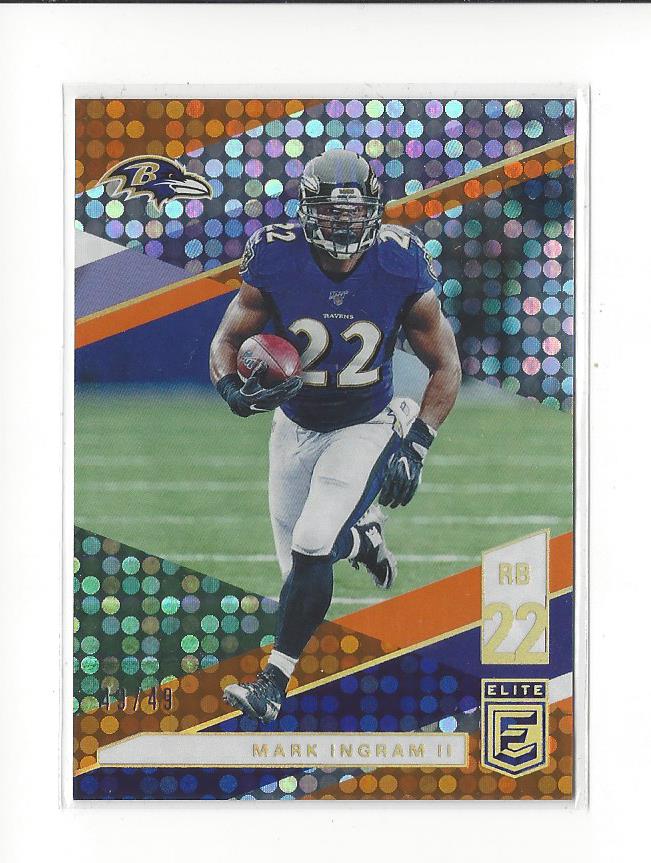2019 Elite Orange #54 Mark Ingram II