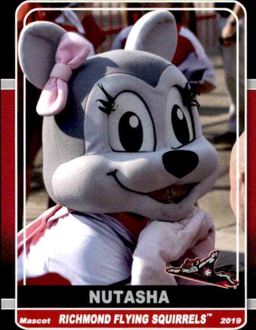 2019 Richmond Flying Squirrels Grandstand 40 Nutasha MASCOT NM Baseball Card eBay