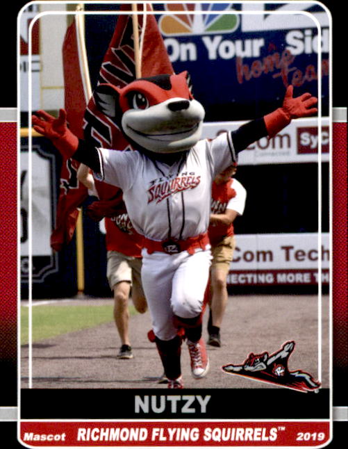2019 Richmond Flying Squirrels Grandstand 41 Nutzy MASCOT NM Baseball Card eBay