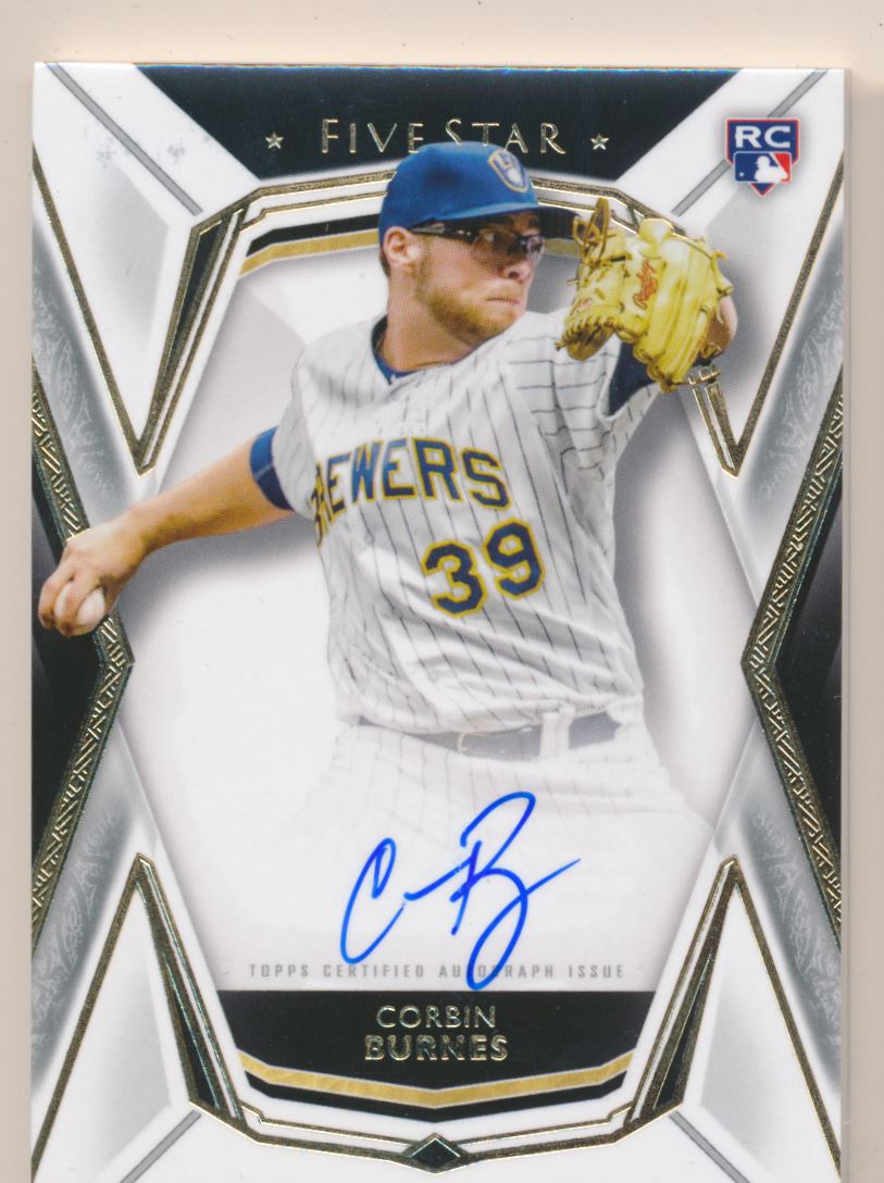 2019 Topps Five Star Autographs #FSACB Corbin Burnes RC - NM-MT