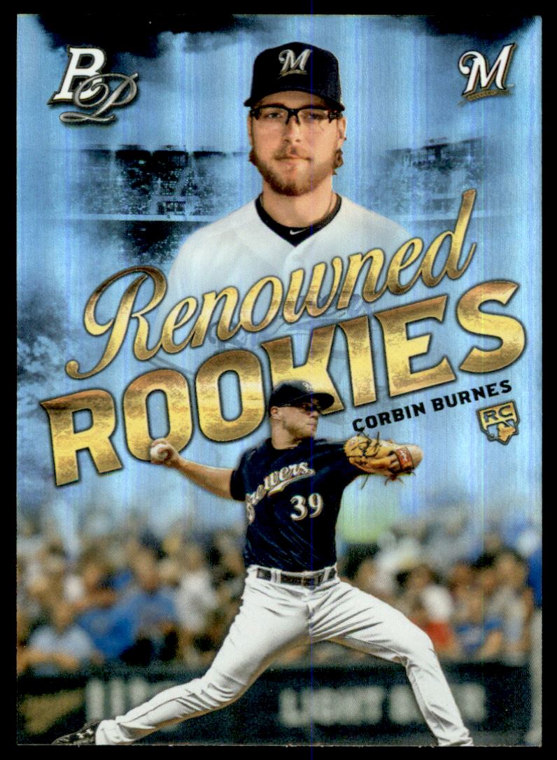 2019 Bowman Baseball #65 Corbin Burnes RC Rookie Card Milwaukee Brewers  Official MLB Trading Card From Topps