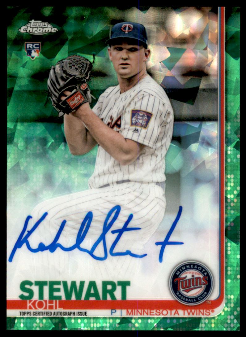 2019 Topps Chrome Sapphire Rookie Autographs Green #CSAKS Kohl Stewart