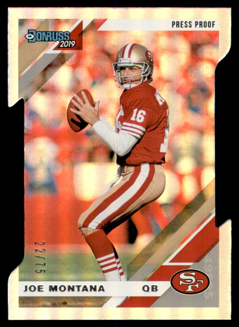 2019 Donruss #226 Joe Montana San Francisco 49ers Football Card