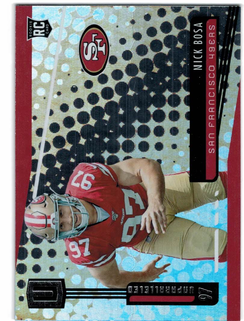 2020 Donruss #12 Nick Bosa San Francisco 49ers NFL Football Card NM-MT