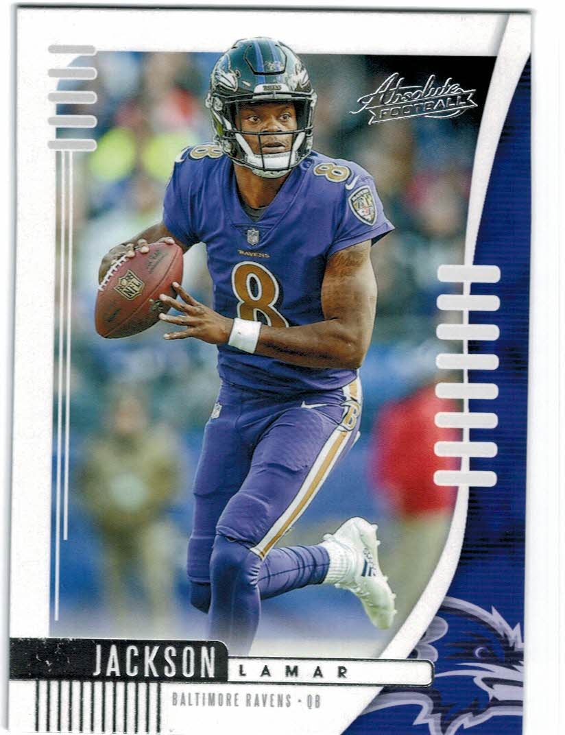 2022 Panini Absolute #18 Lamar Jackson Baltimore Ravens NFL Football Card  NM-MT