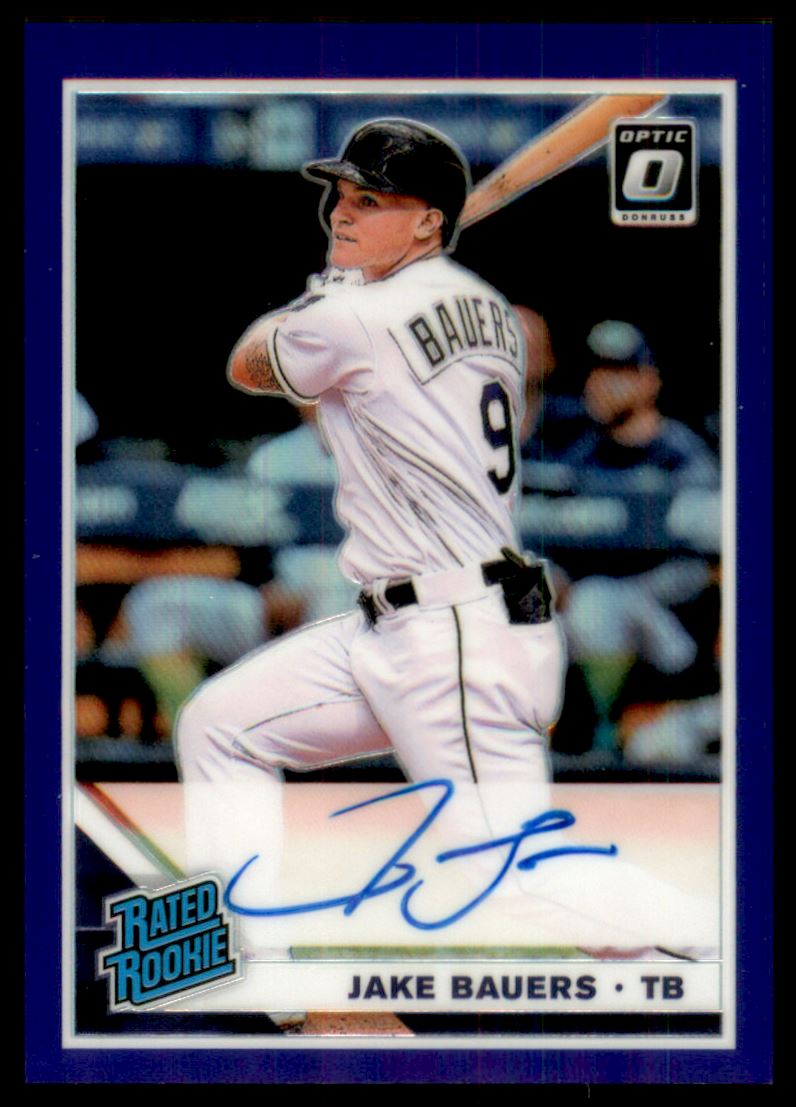 2019 Donruss Optic Rated Rookies Signatures Purple #19 Jake Bauers /125