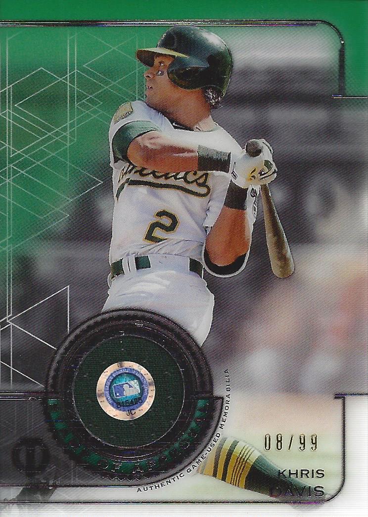 2019 Topps Tribute Stamp of Approval Relics Green #SOAKD Khris Davis