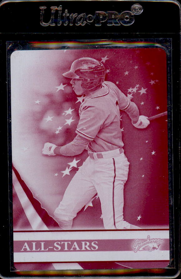 2012 Topps Pro Debut Minor League All-Stars Printing Plates Magenta #CY Christian Yelich