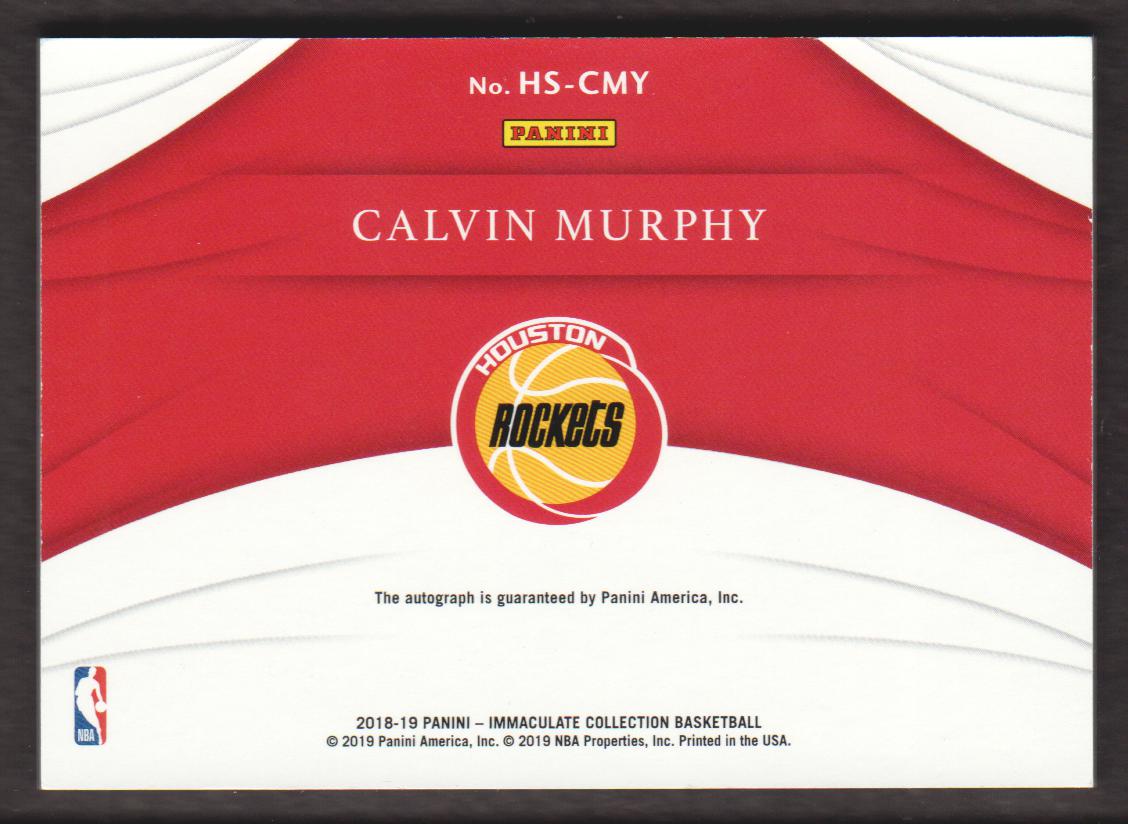 2018-19 Immaculate Collection Heralded Signatures #33 Calvin Murphy/99 back image