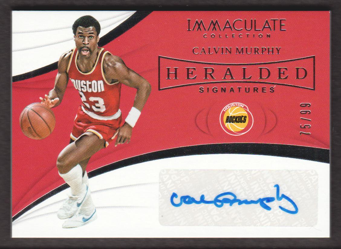 2018-19 Immaculate Collection Heralded Signatures #33 Calvin Murphy/99