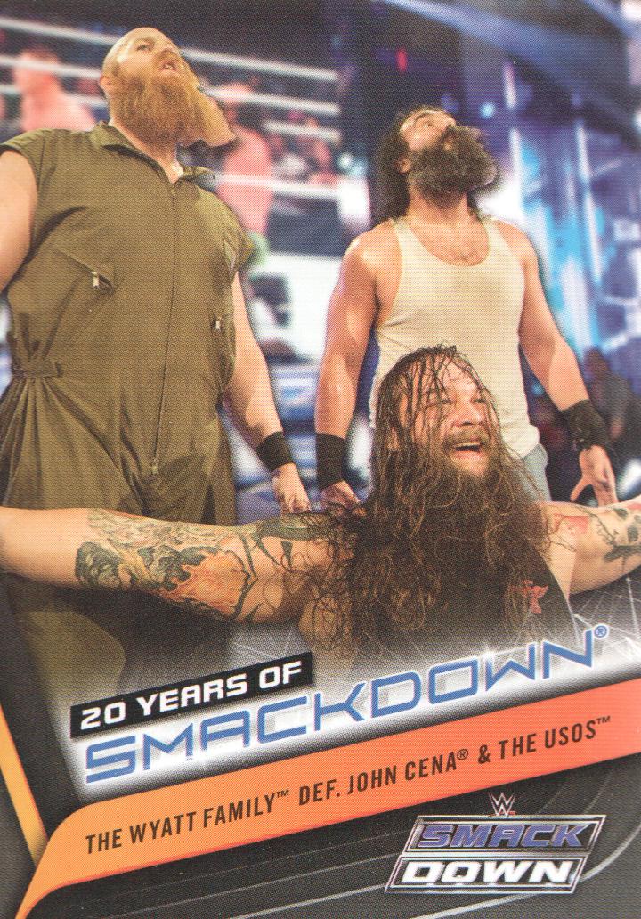 2019 Topps WWE Smackdown Live 20 Years of SmackDown #SD-34 The Wyatt Family Wrestling Trading Card