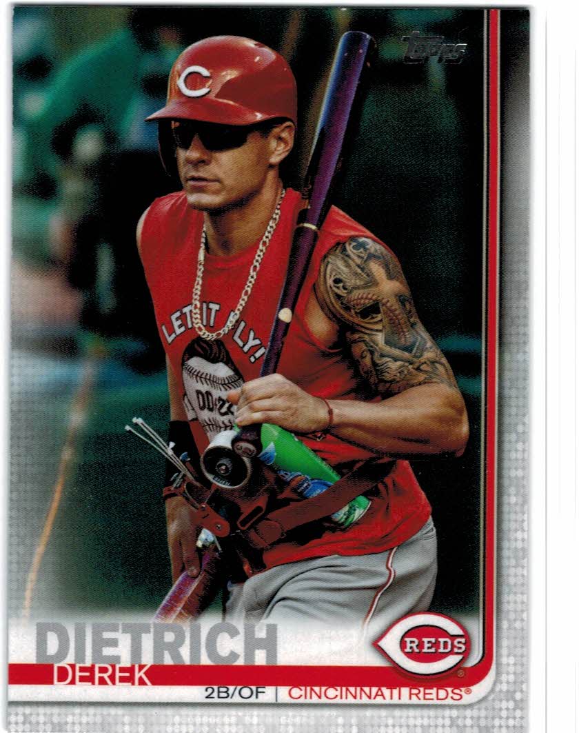 Topps Derek Dietrich Baseball 2019 Season Sports Trading Cards