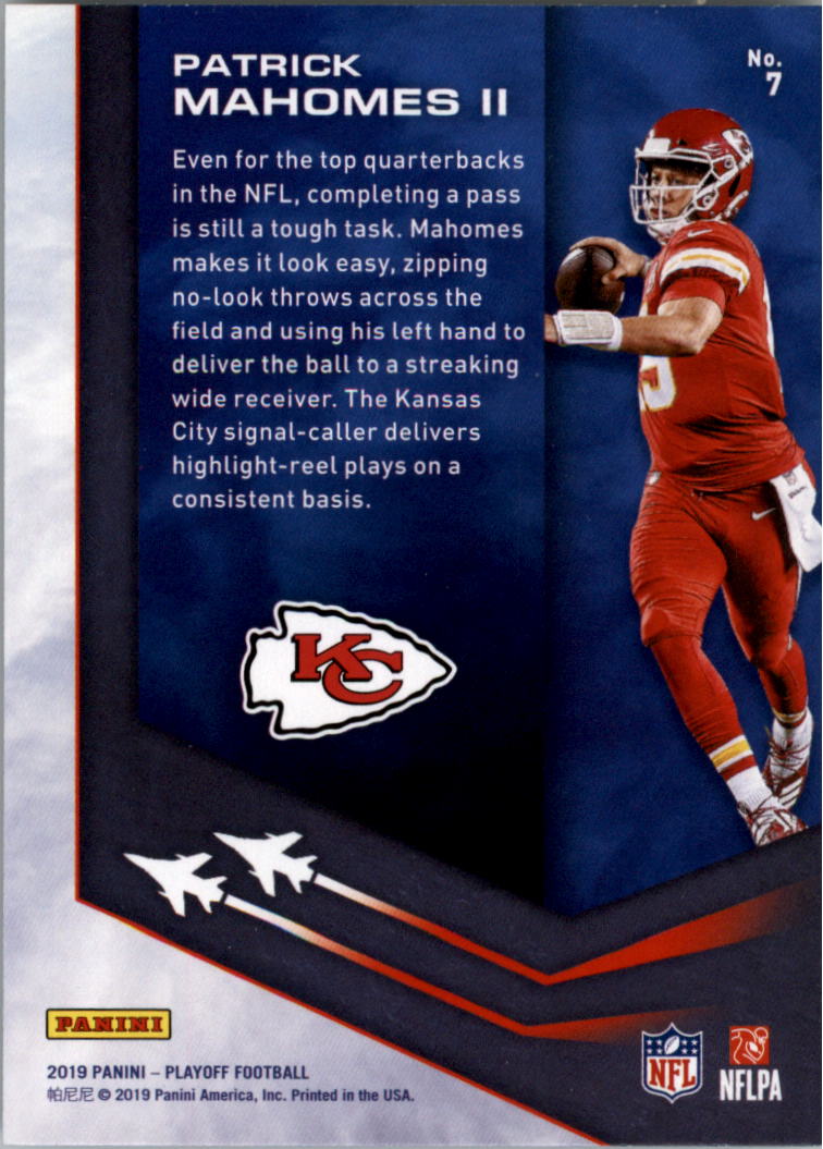 2019 Score Home and Away Jerseys Away #7 Patrick Mahomes II - NM-MT