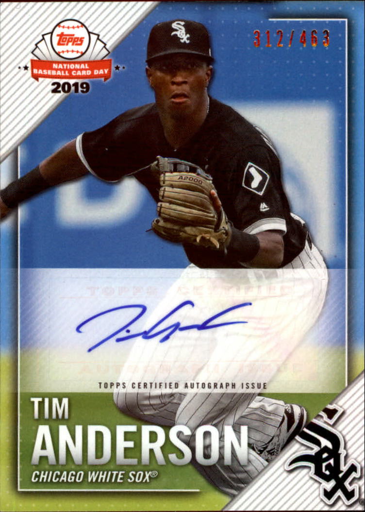 Tim Anderson Chicago White Sox Autographed 16 x 20 Black Jersey Photograph