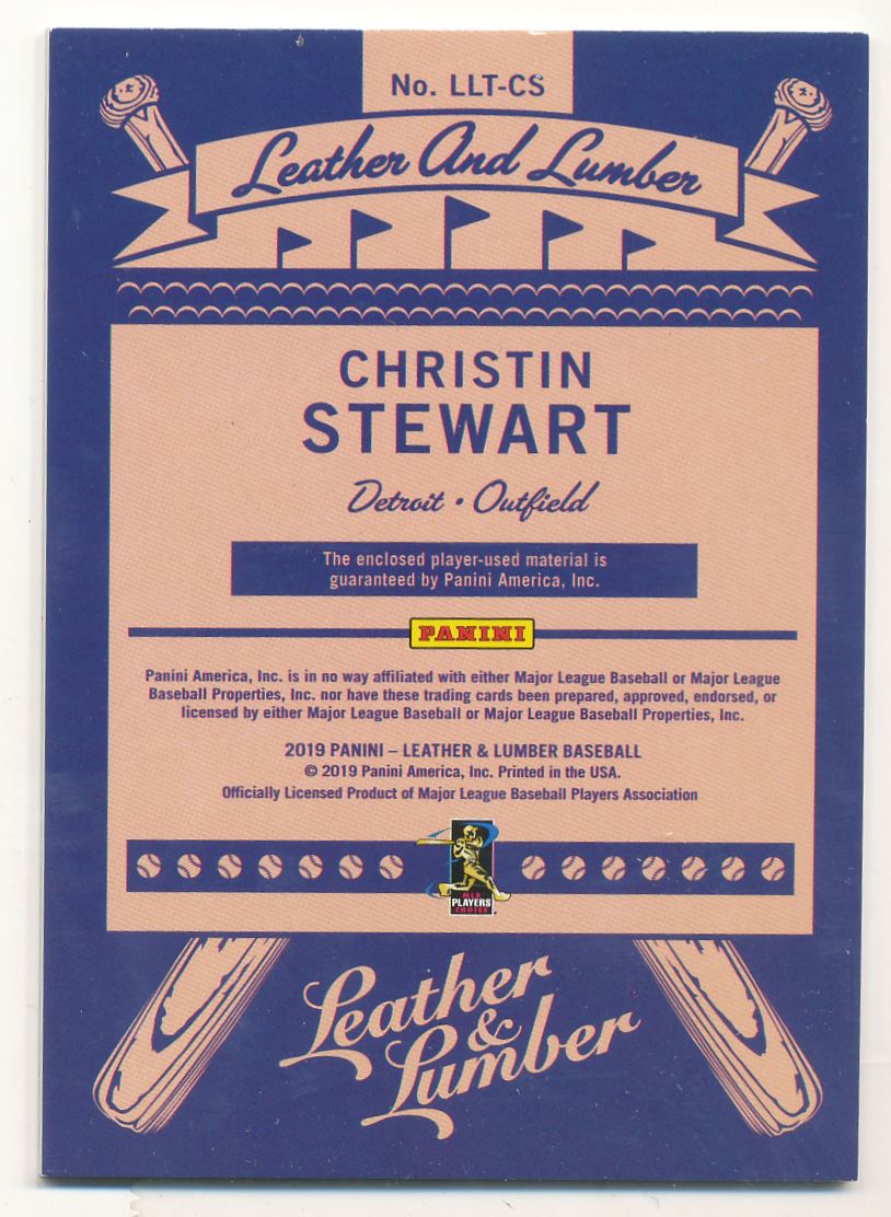 2019 Panini Leather and Lumber Leather and Lumber Triple Jersey Relics Holo Silver #5 Christin Stewart/99