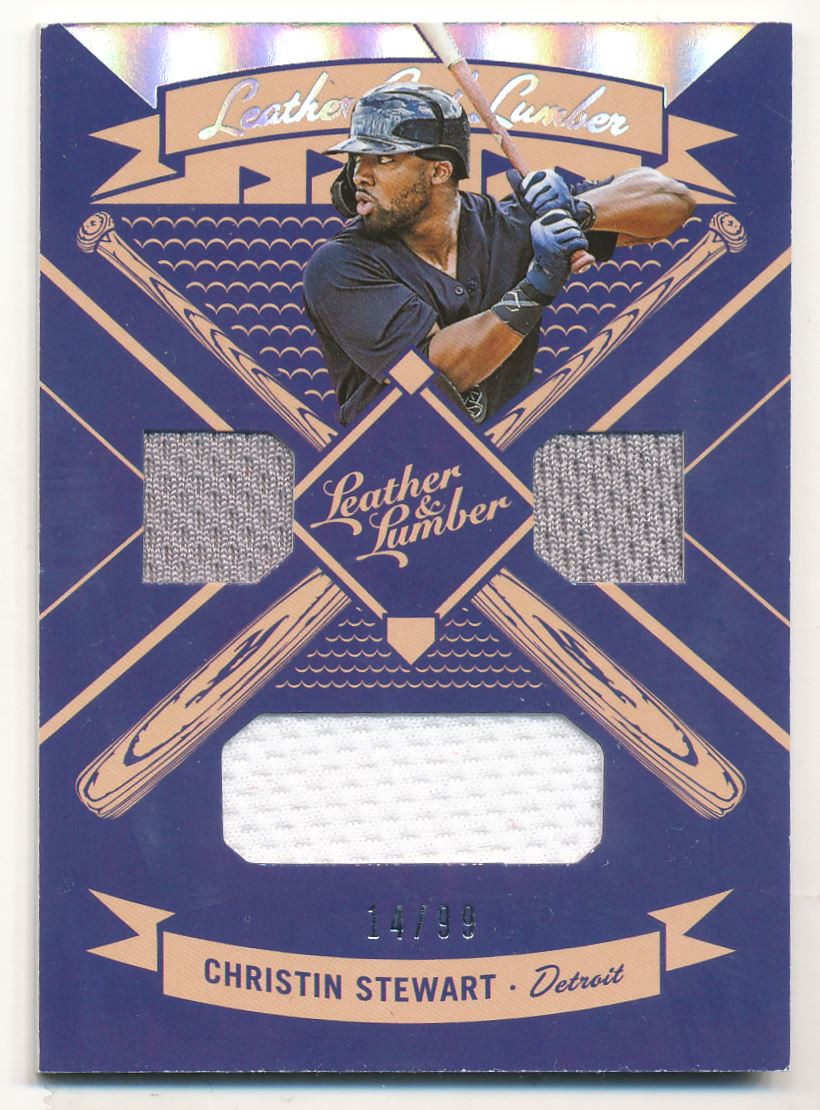 2019 Panini Leather and Lumber Leather and Lumber Triple Jersey Relics Holo Silver #5 Christin Stewart/99