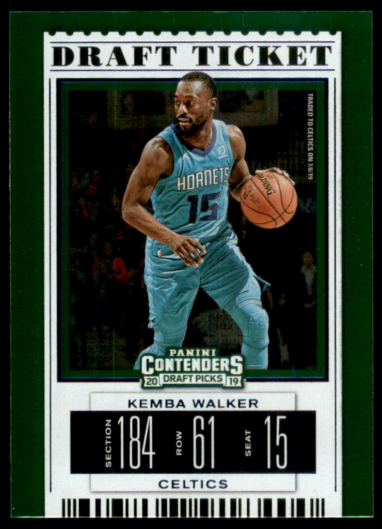 2019-20 Panini Contenders Draft Picks Season Ticket #27 Kemba Walker Boston Celtics Basketball Card