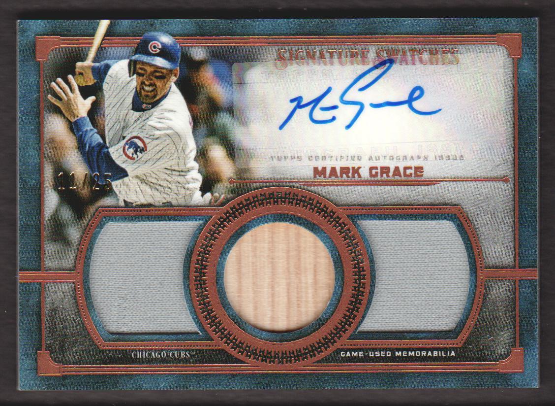 1988 Donruss Baseball Mark Grace RC #40 Signed on Card Auto Cubs