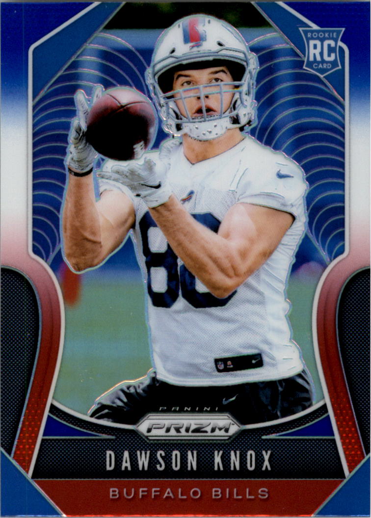 2019 Panini Prizm Prizms Red White and Blue #373 Dawson Knox - NM-MT