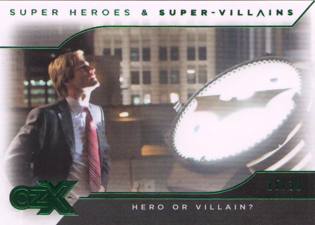 2019 CZX Super Heroes and Super-Villains Green Deco Foil #45 Hero or Villain?