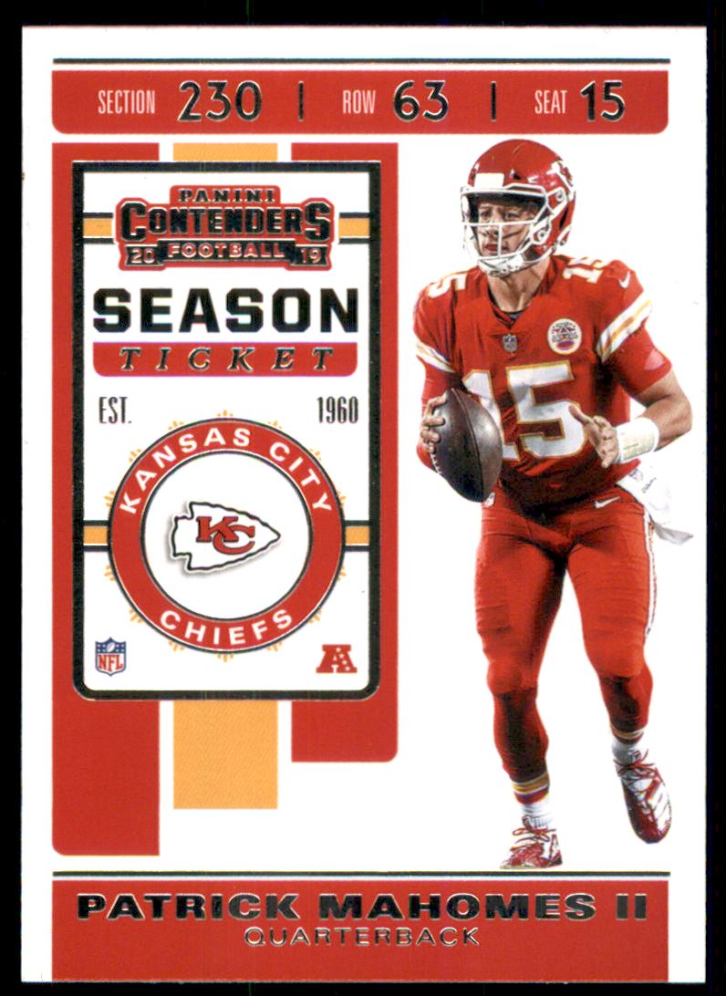 : 2019 Donruss #1 Patrick Mahomes II NM-MT Kansas City