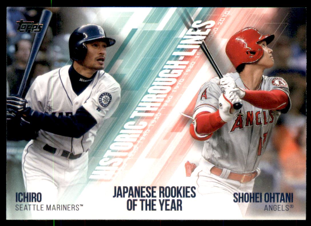 2019 Topps Historic Through Lines #HTL23 Shohei Ohtani/Ichiro - NM-MT