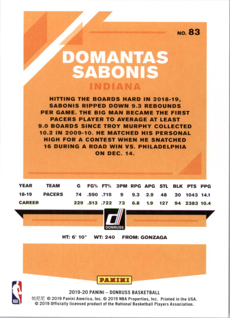 2019-20 Donruss Basketball Card Pick (Base)