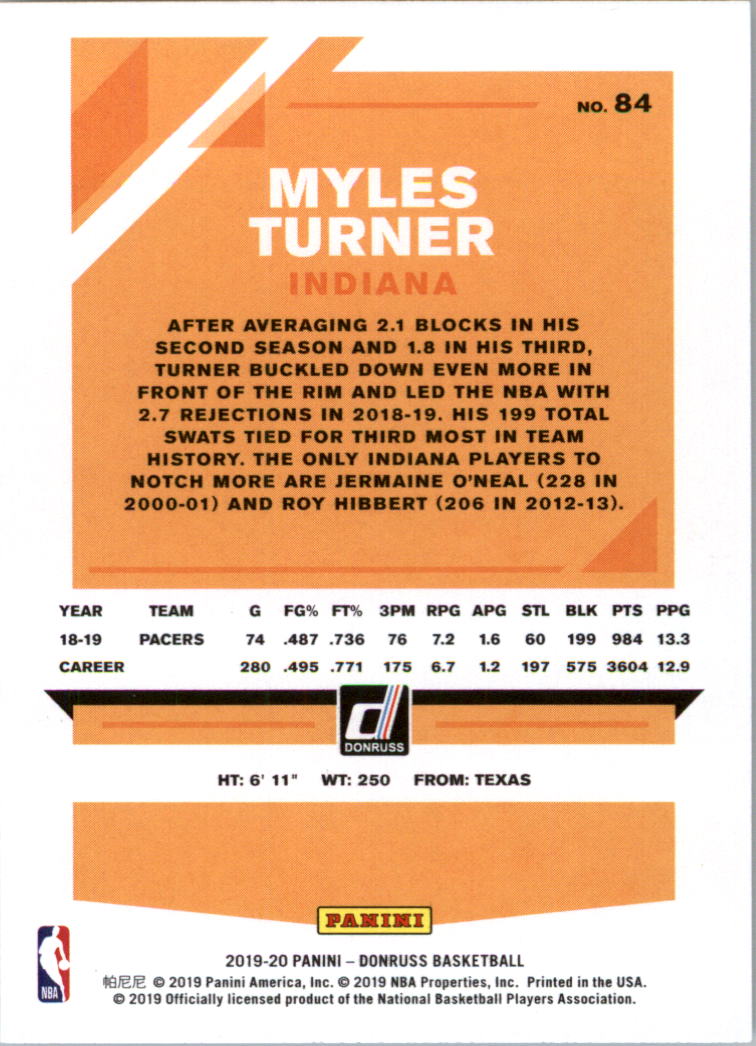 2019-20 Donruss Basketball Card Pick (Base)