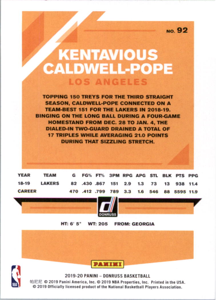 2019-20 Donruss Basketball Card Pick (Base)