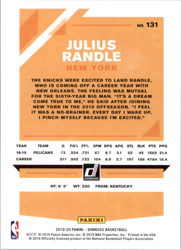 2019-20 Donruss Basketball Card Pick (Base)