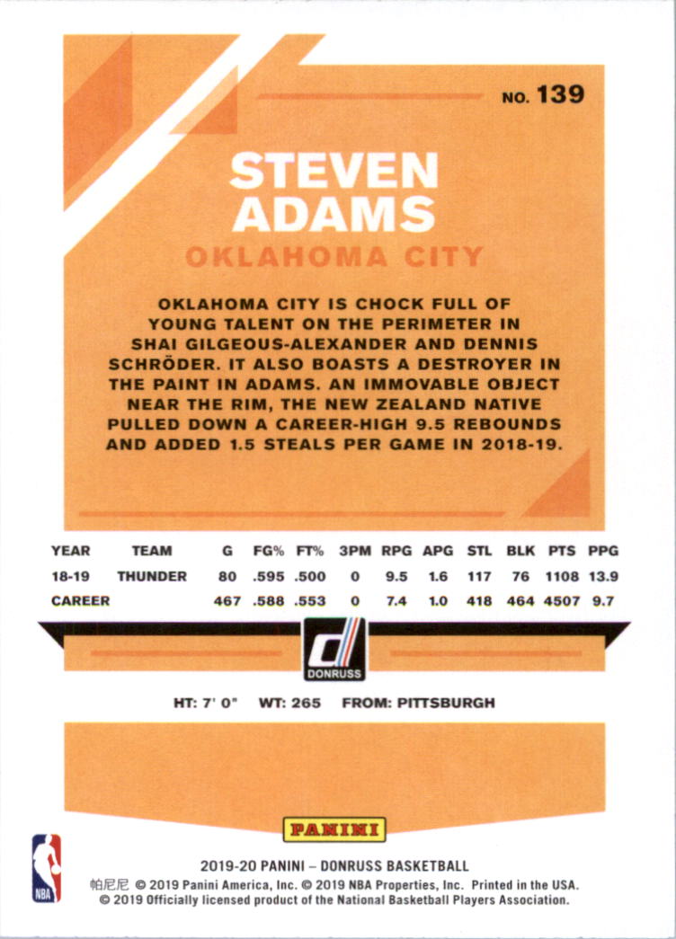 2019-20 Donruss Basketball Card Pick (Base)