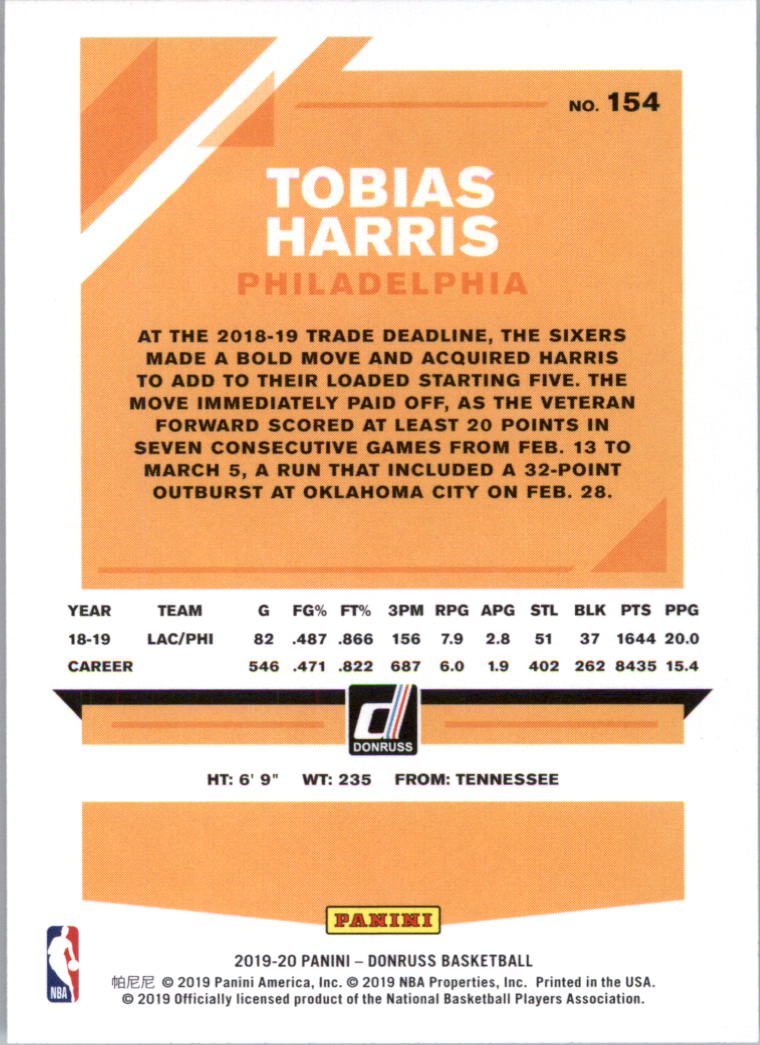 2019-20 Donruss Basketball Card Pick (Base)