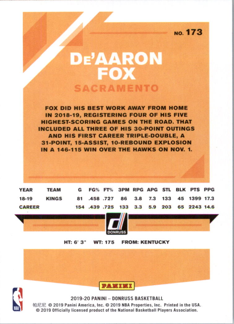 2019-20 Donruss Basketball Card Pick (Base)