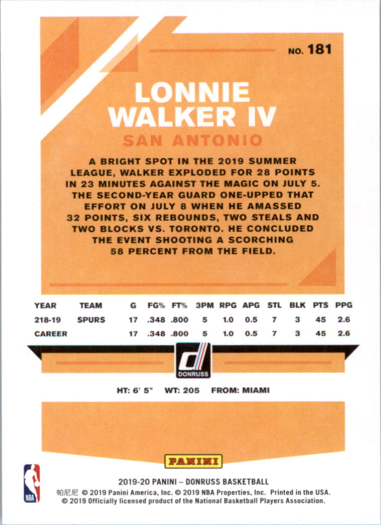 2019-20 Donruss Basketball Card Pick (Base)