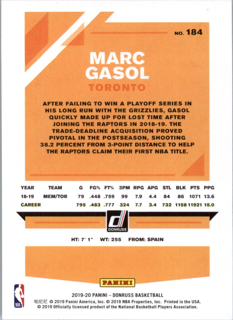 2019-20 Donruss Basketball Card Pick (Base)