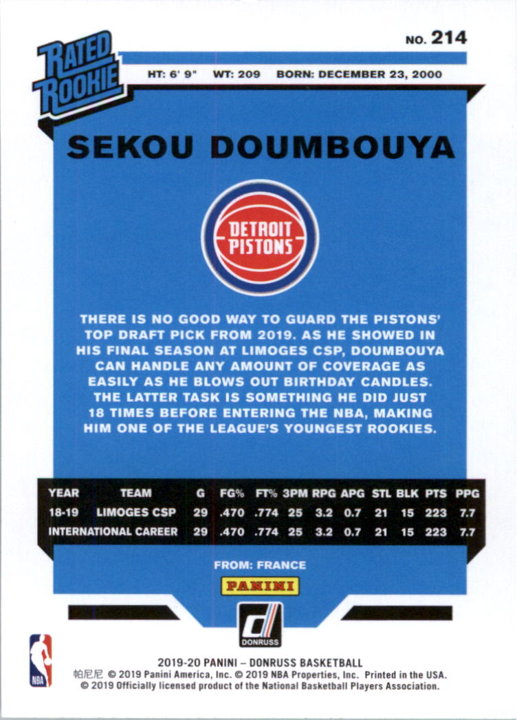 2019-20 Donruss Basketball Card Pick (Base)