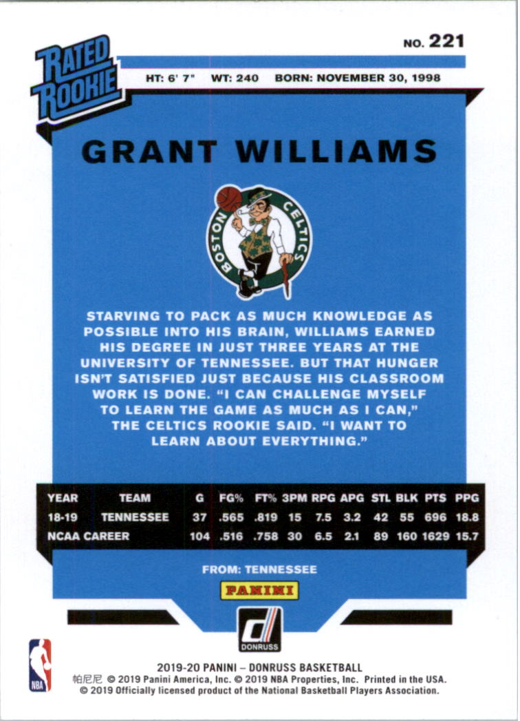 2019-20 Donruss Basketball Card Pick (Base)